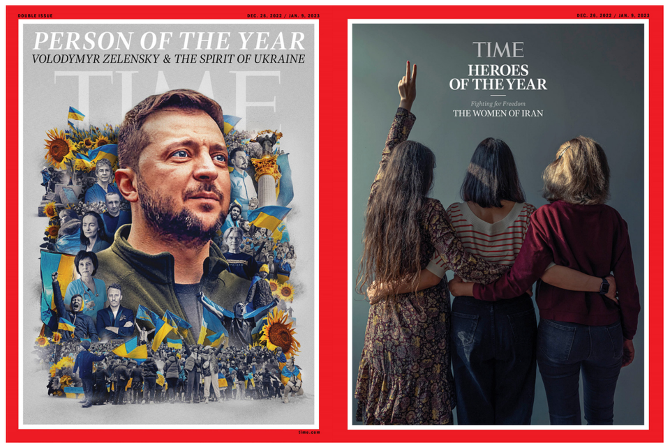 ‘올해의 인물’과 ‘올해의 영웅’을 소개한 TIME 표지. 자료=필자 제공